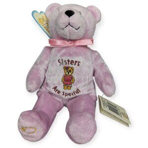 2002 Holy Bears Pink "Sisters Are Special" Plush Beanie Bear NWT